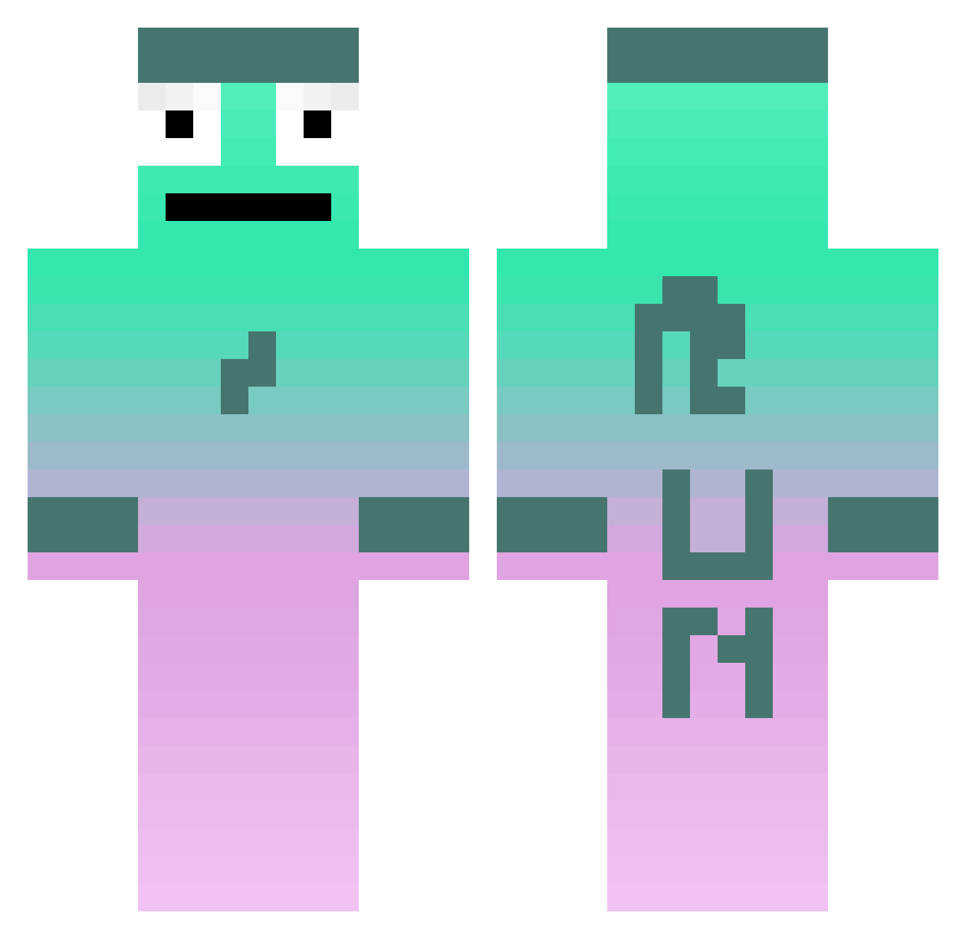 Zant_ Minecraft skin, front and back view