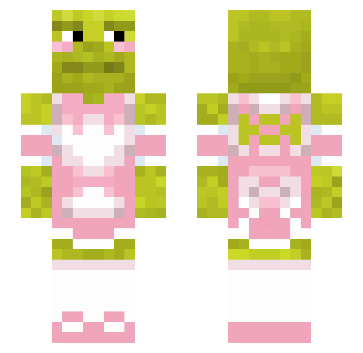 PROLIFIC666 Minecraft skin, front and back view
