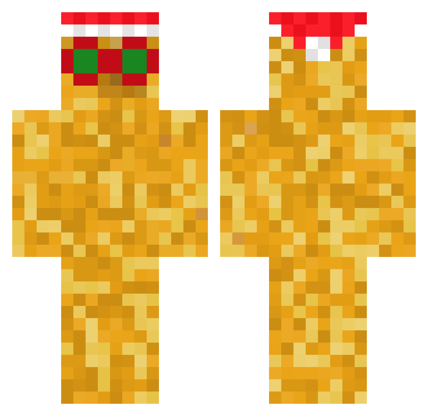 p1ssboi Minecraft skin, front and back view