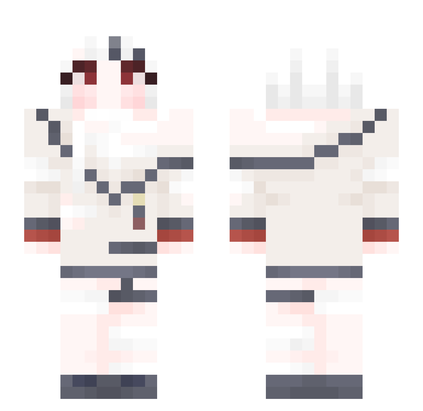 12Gom Minecraft skin, front and back view