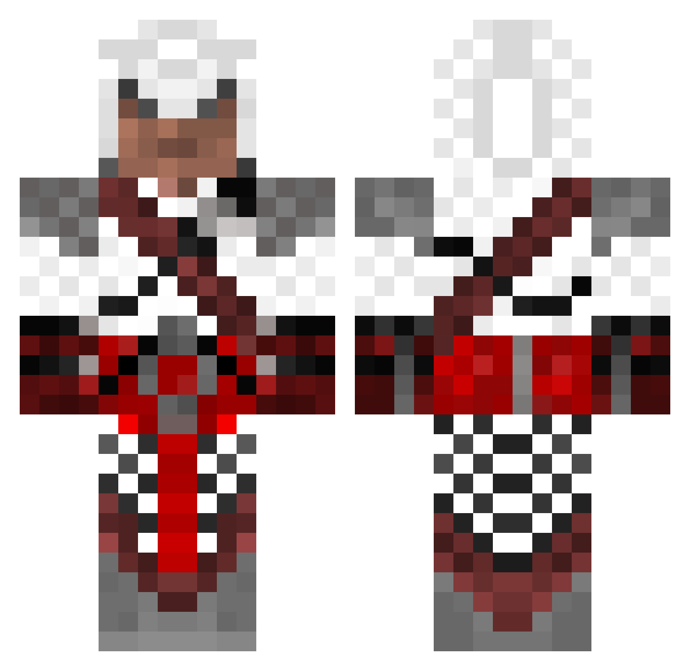 CrazedSniper22 Minecraft skin, front and back view