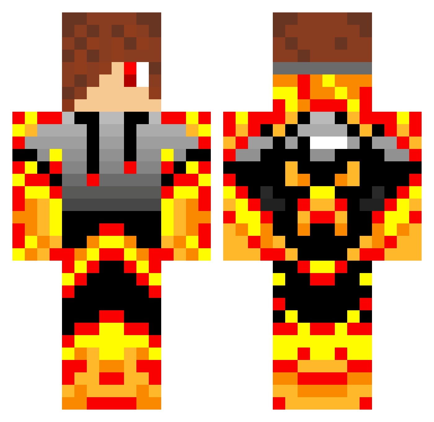MaromGeva Minecraft skin, front and back view