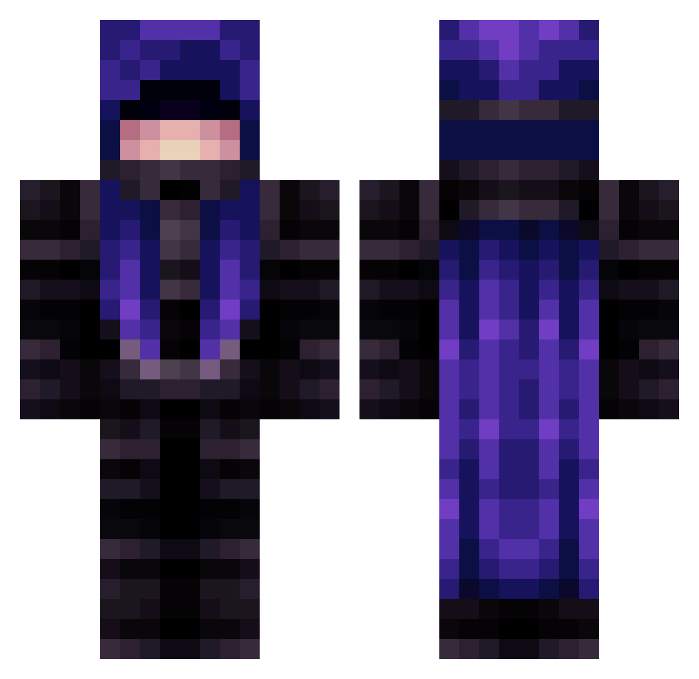 ThePretender_FF Minecraft skin, front and back view