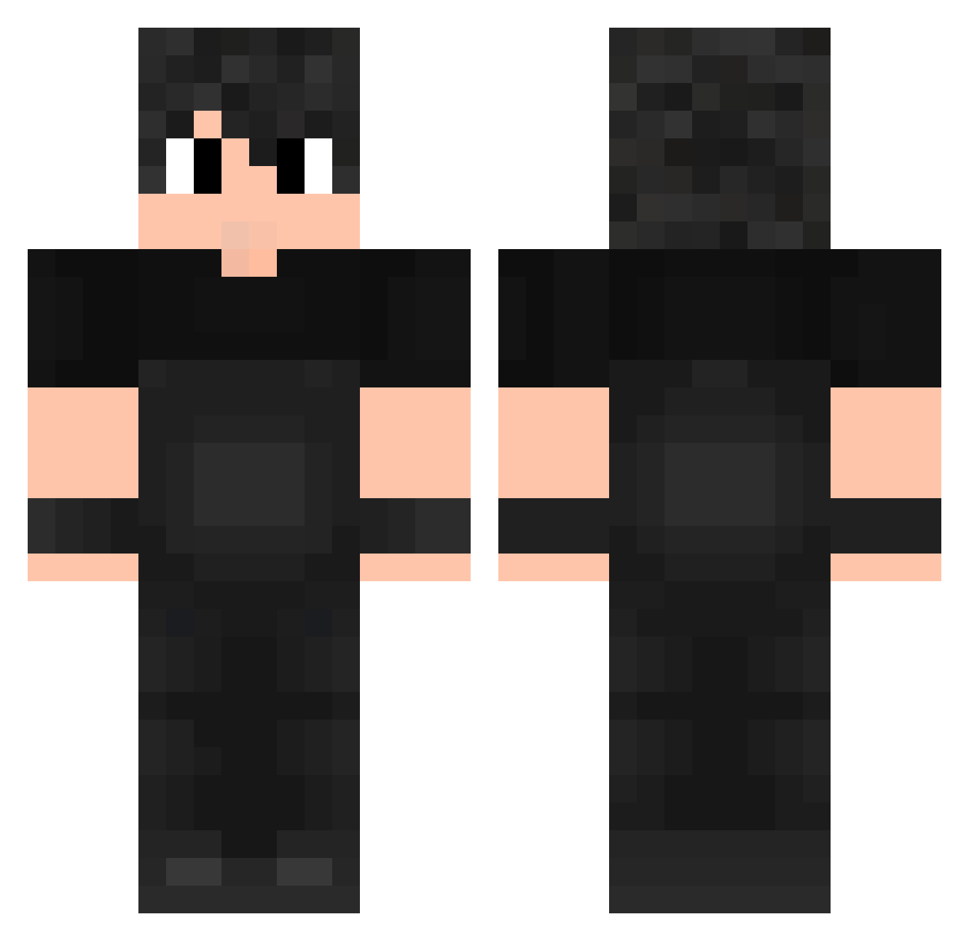 zKingGu_ Minecraft skin, front and back view