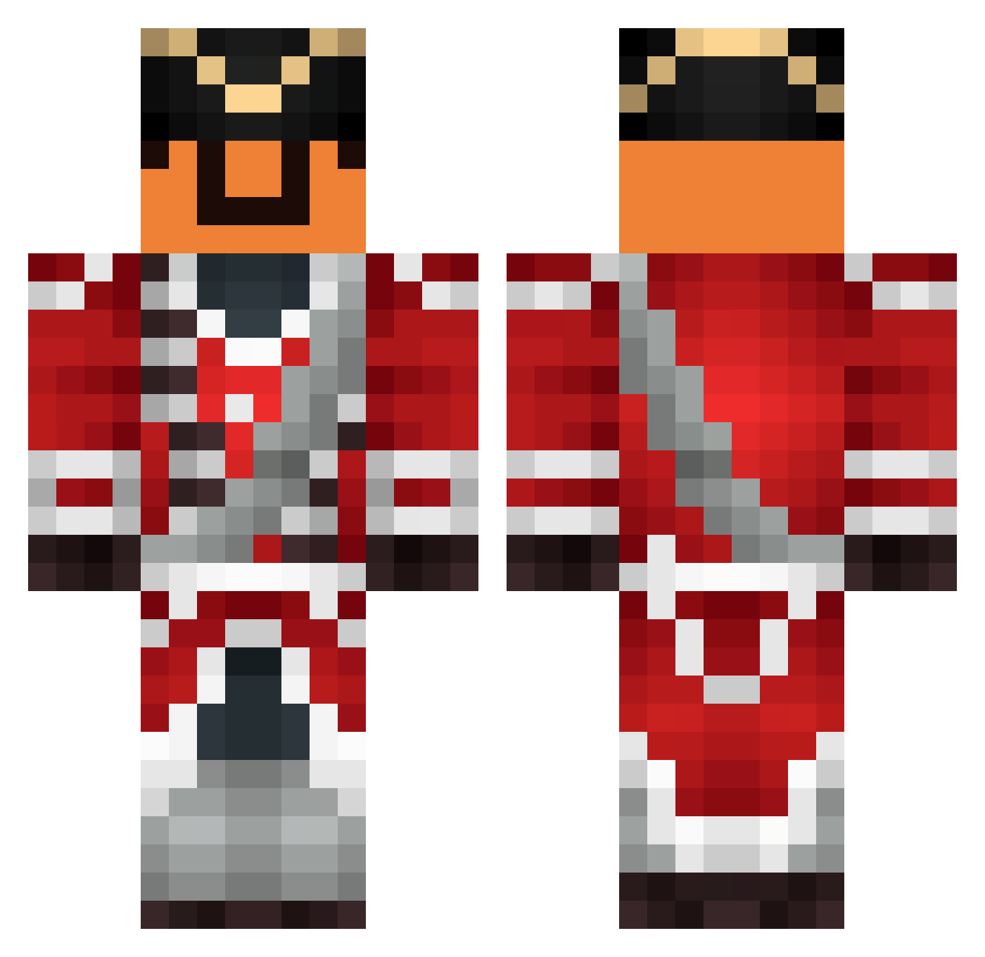 Xen___1 Minecraft skin, front and back view