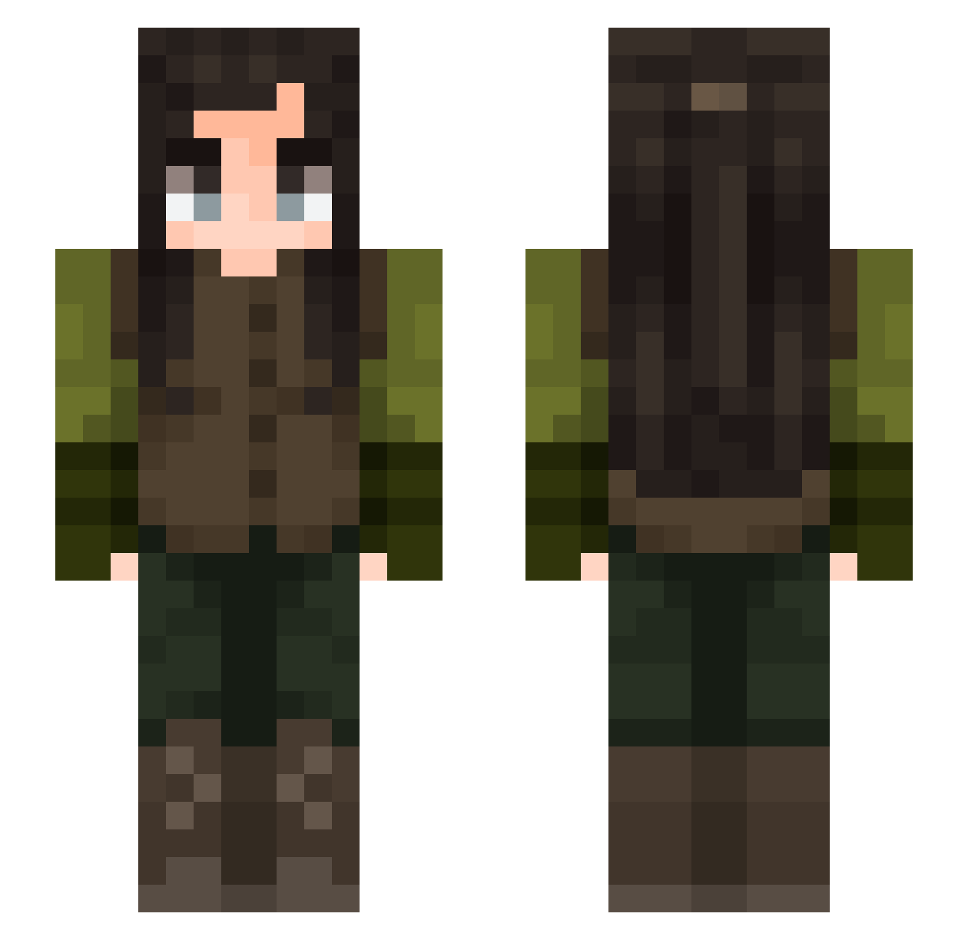 _DUSU_ Minecraft skin, front and back view
