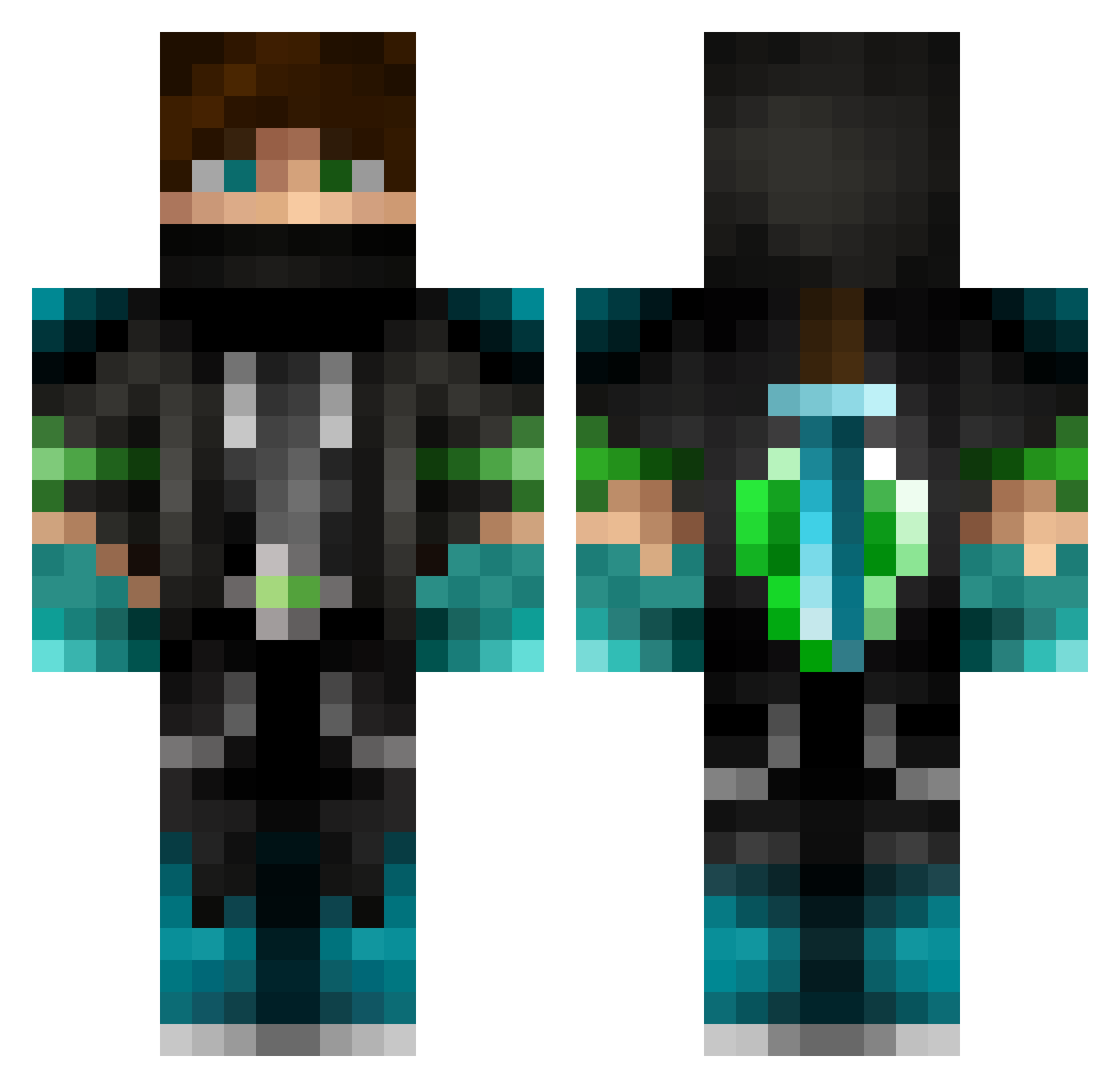 lacrossefinance Minecraft skin, front and back view