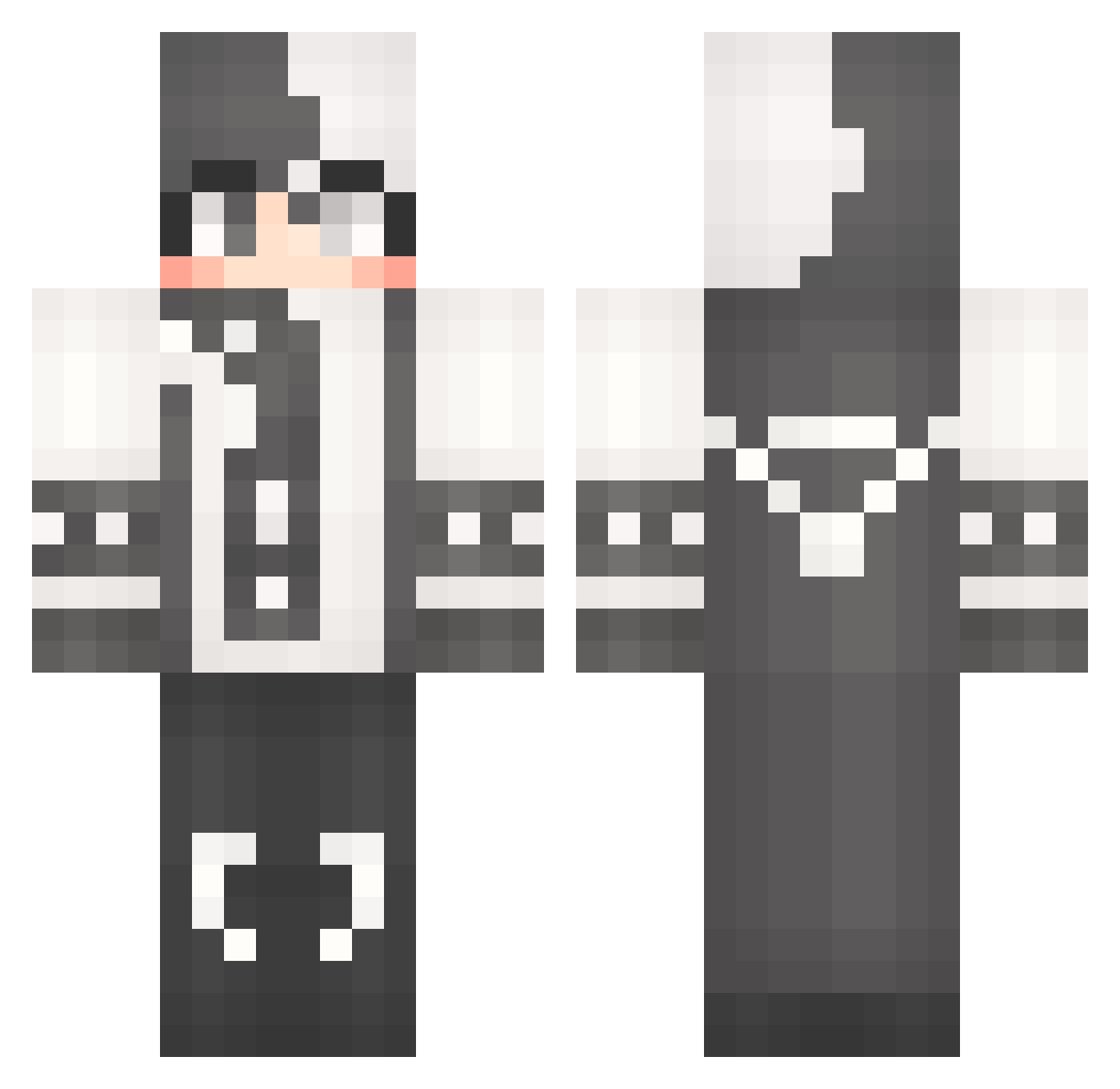 Bernadina Minecraft skin, front and back view