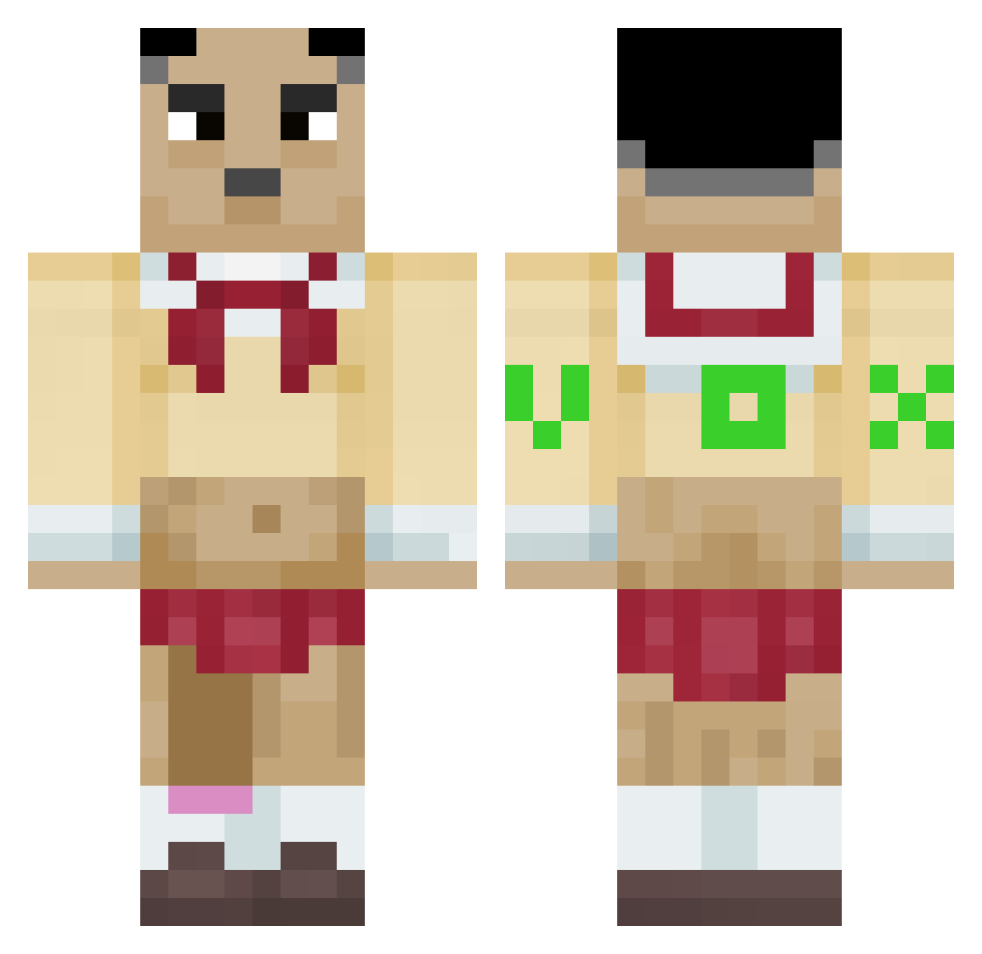AlonsoEsquizo33 Minecraft skin, front and back view