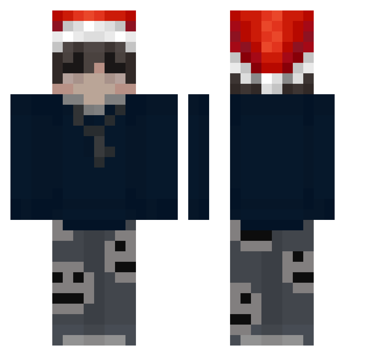 ttaylo Minecraft skin, front and back view