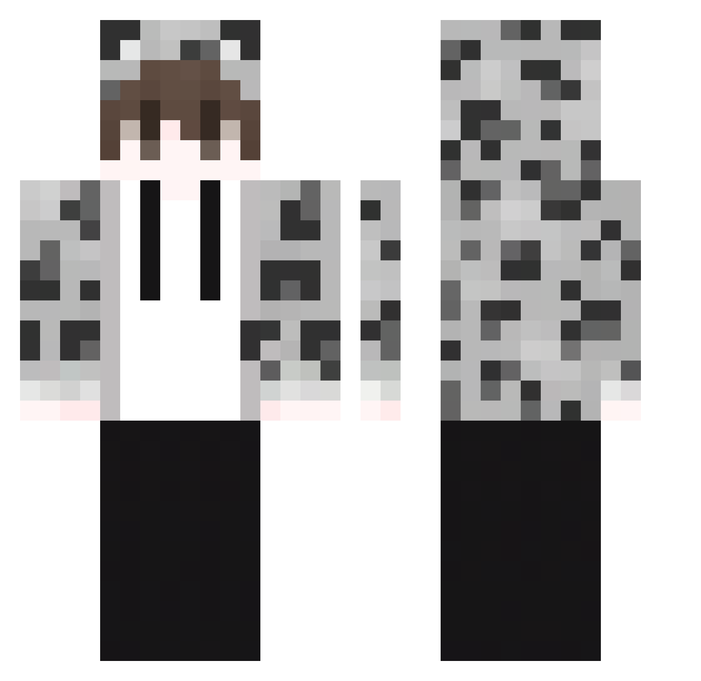 XinBao_ Minecraft skin, front and back view