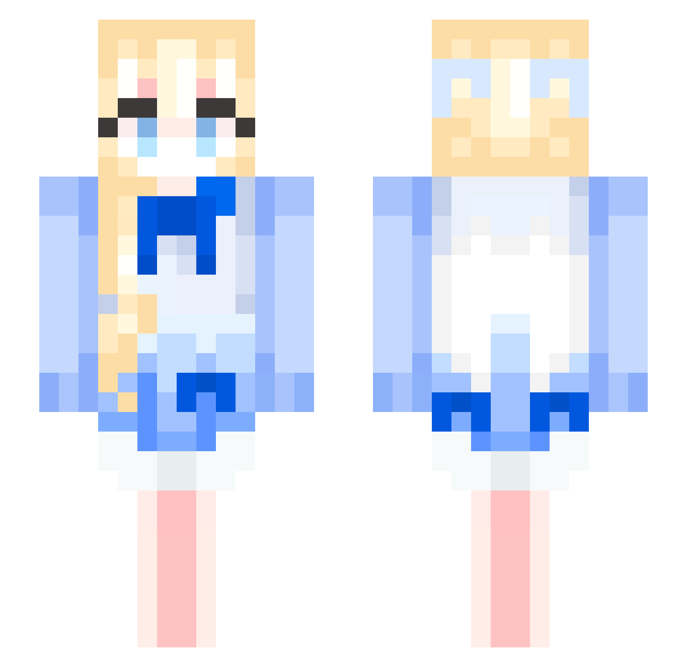 tycrex Minecraft skin, front and back view