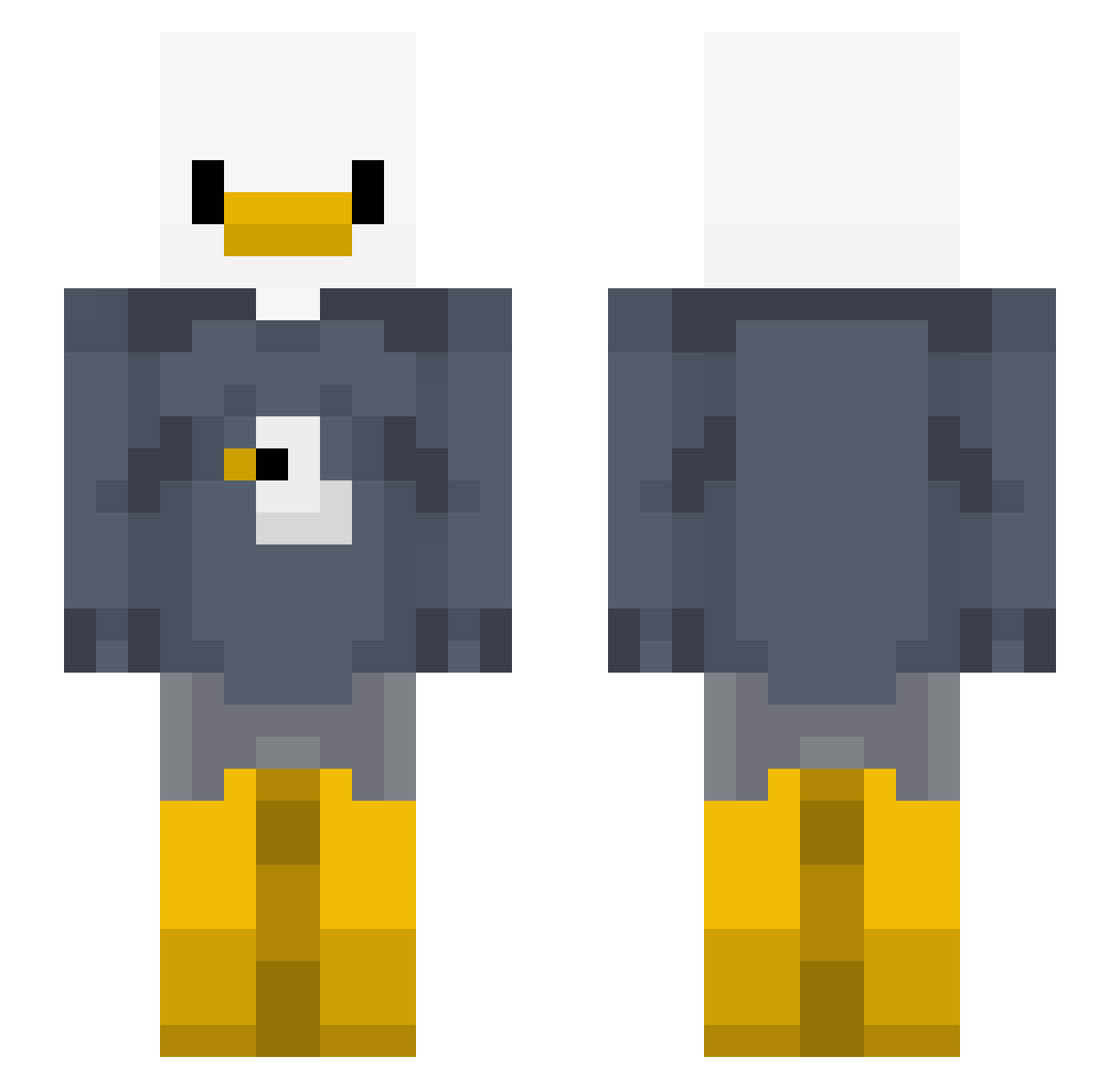 yippie_yappie Minecraft skin, front and back view