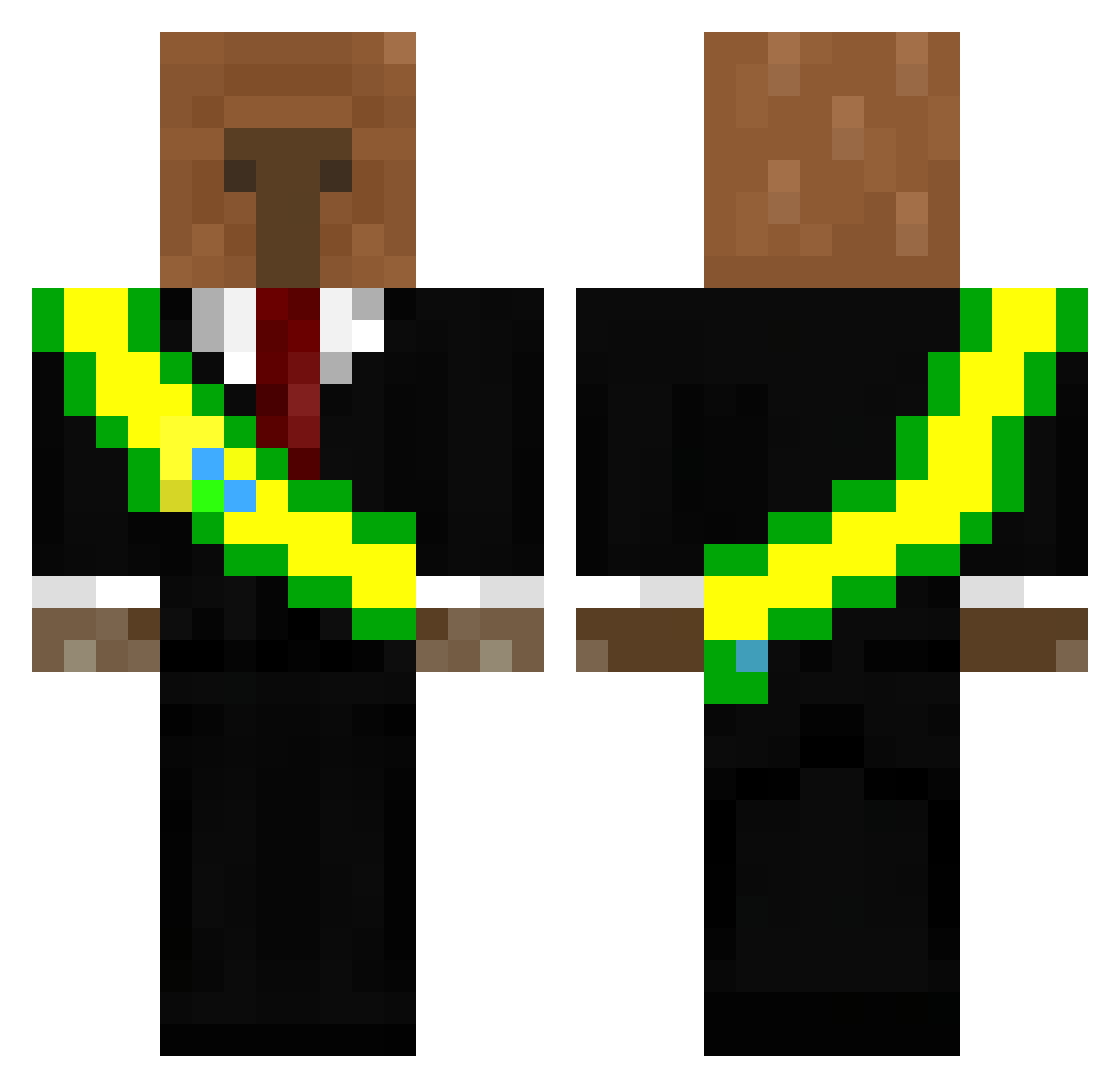 thaurus_ Minecraft skin, front and back view