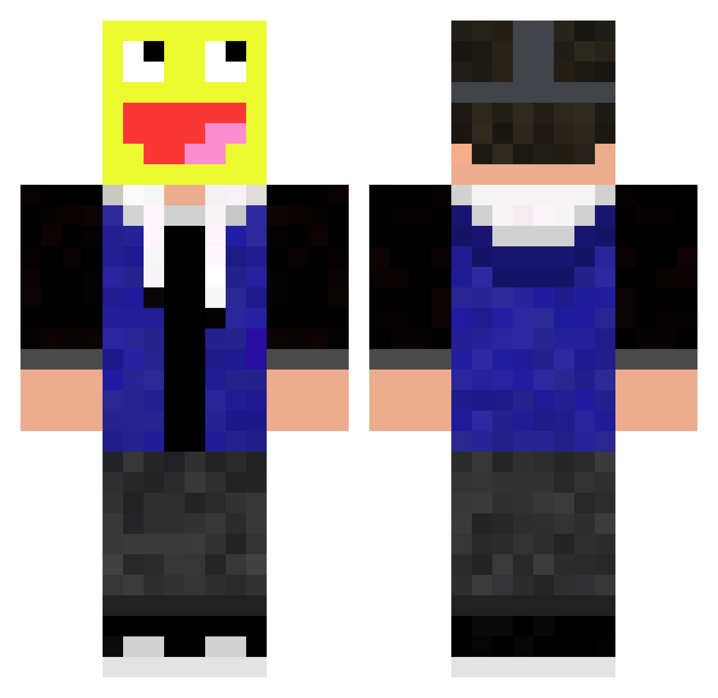 UFODOKABEN Minecraft skin, front and back view