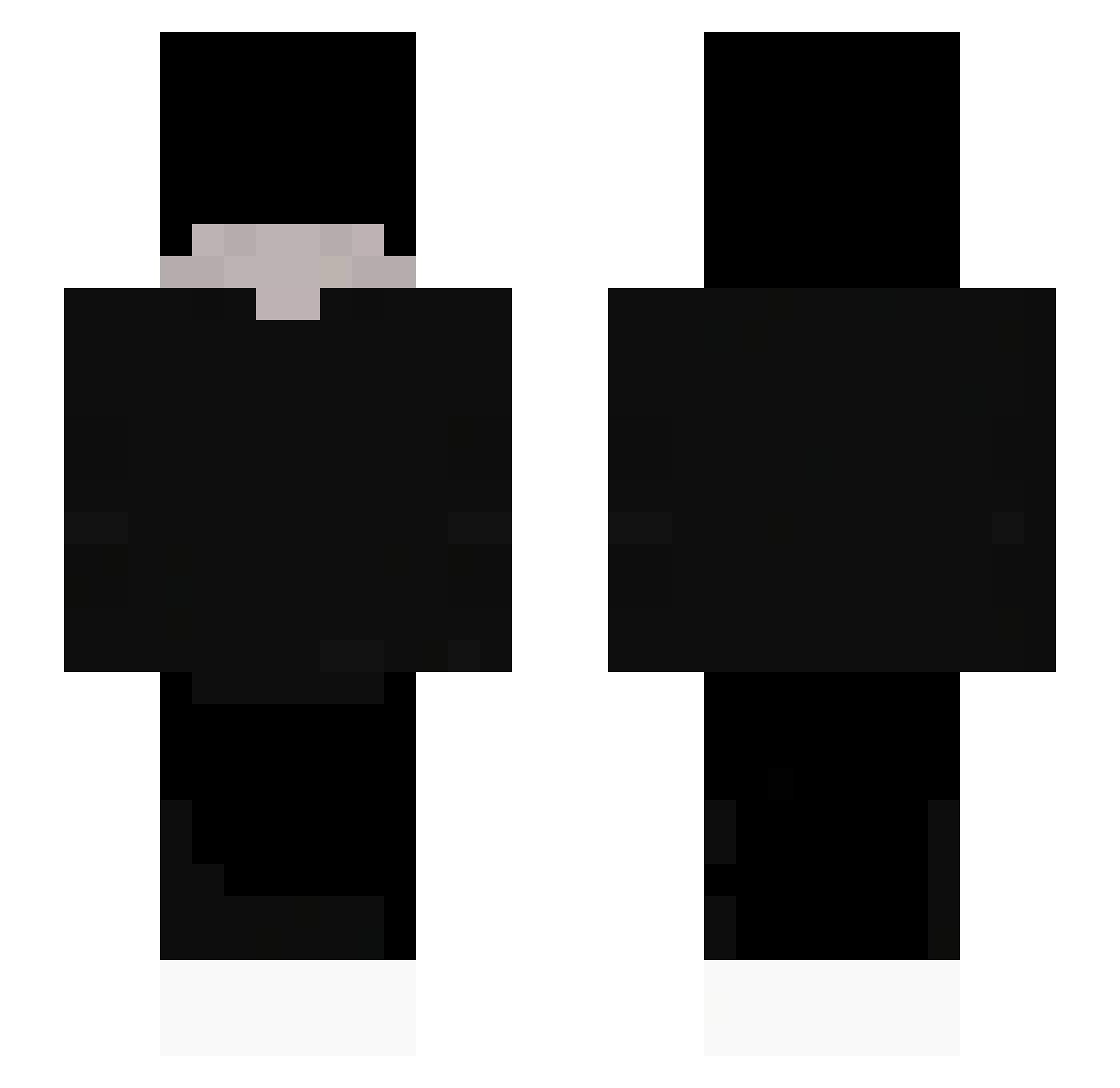 Sweqtin Minecraft skin, front and back view