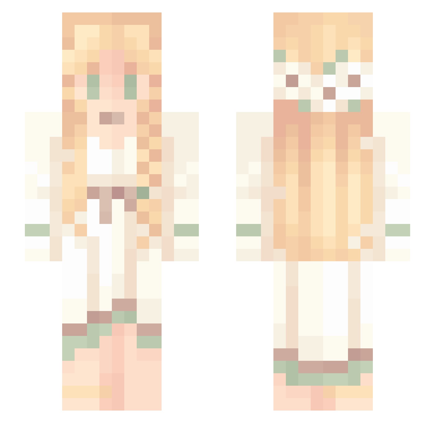 Lily_T Minecraft skin, front and back view
