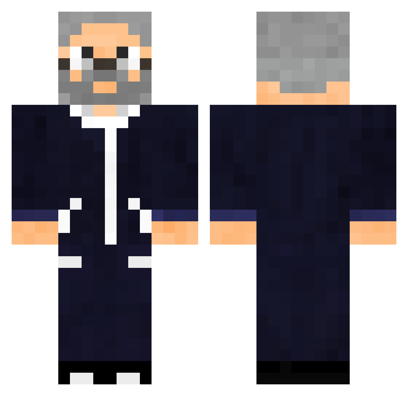 frijakhalifa Minecraft skin, front and back view