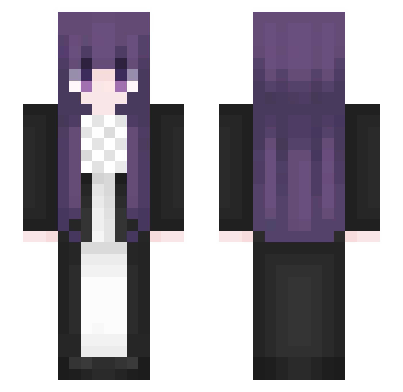 df070 Minecraft skin, front and back view