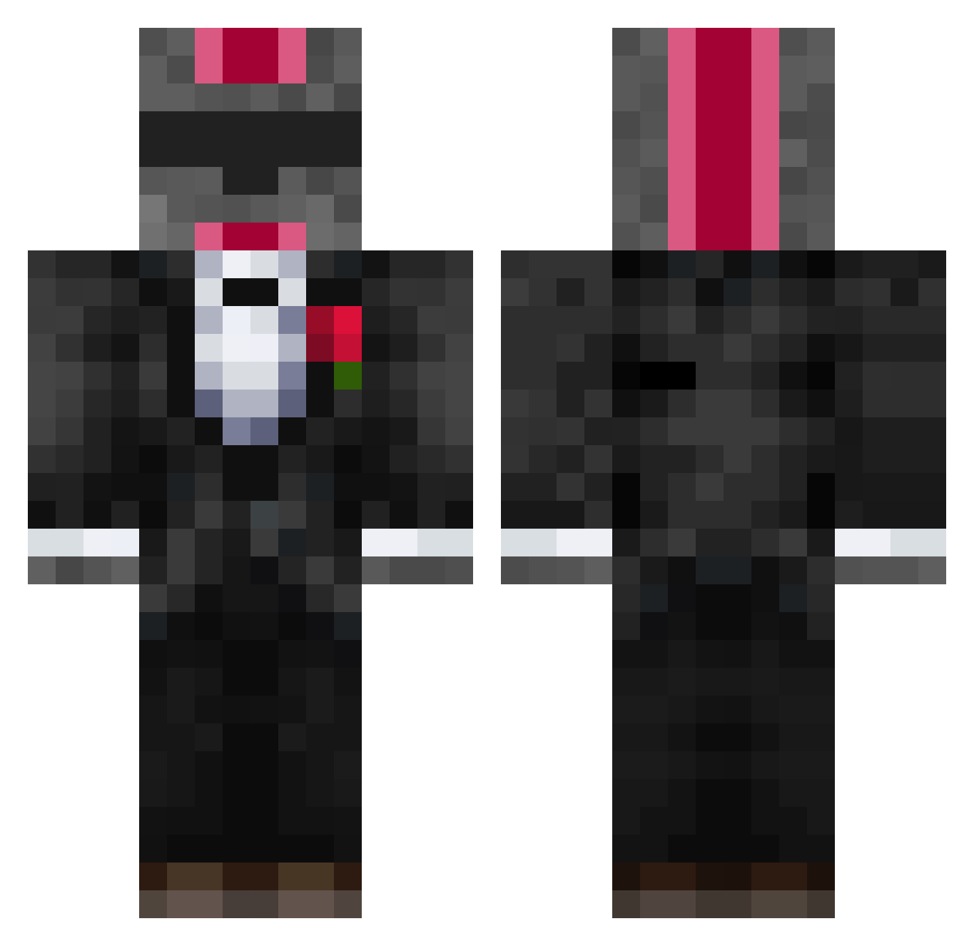 grinder1 Minecraft skin, front and back view