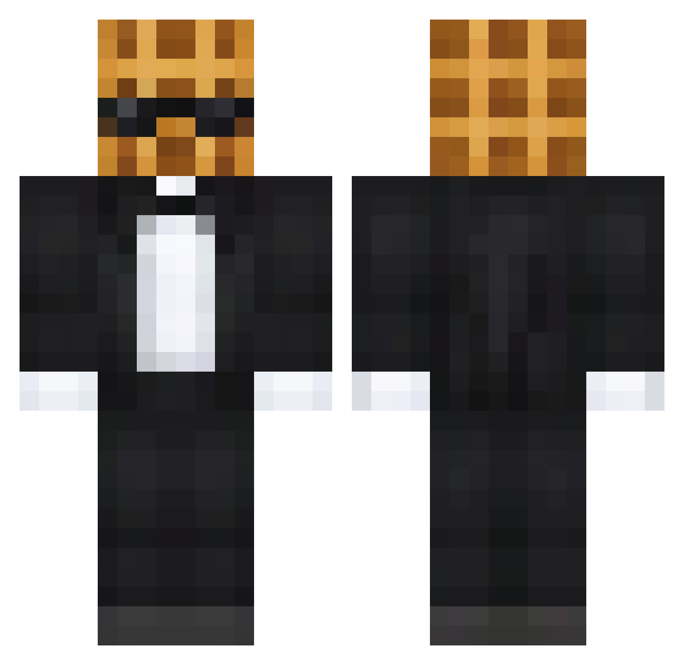 WaffleHouse5000 Minecraft skin, front and back view