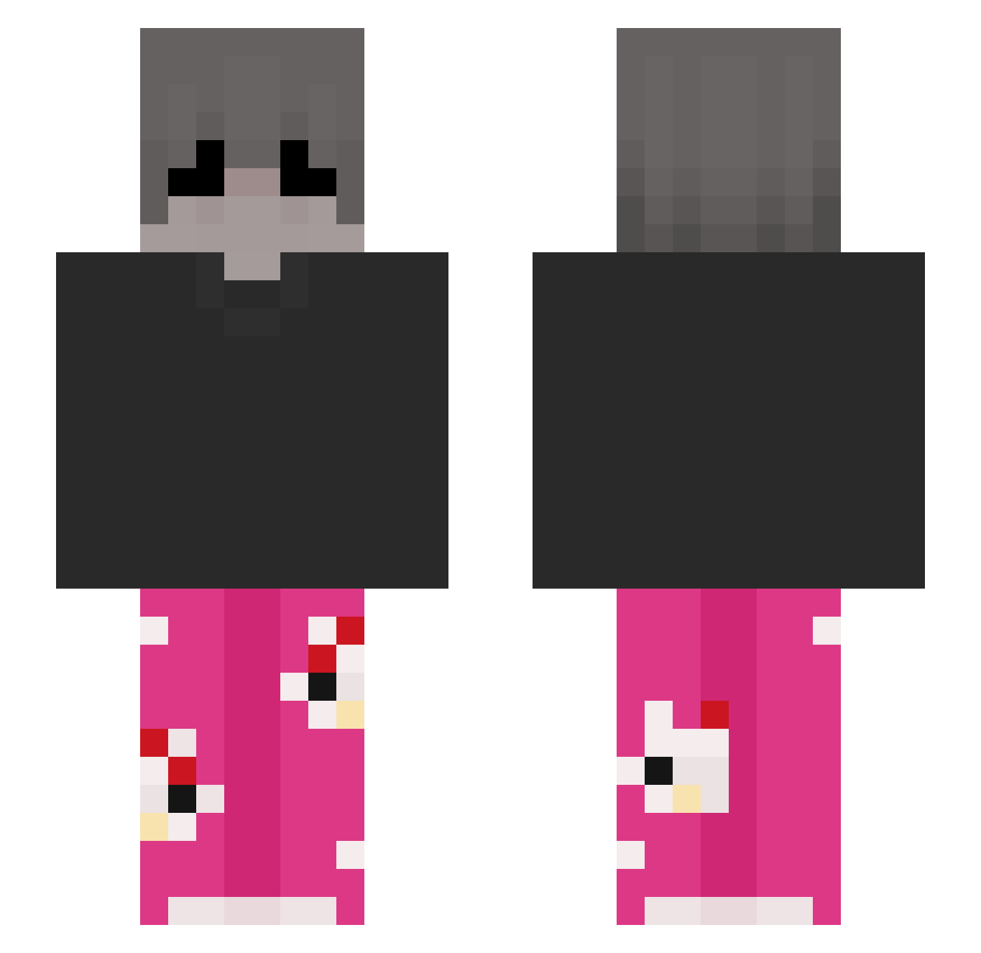 smerficzek2115 Minecraft skin, front and back view