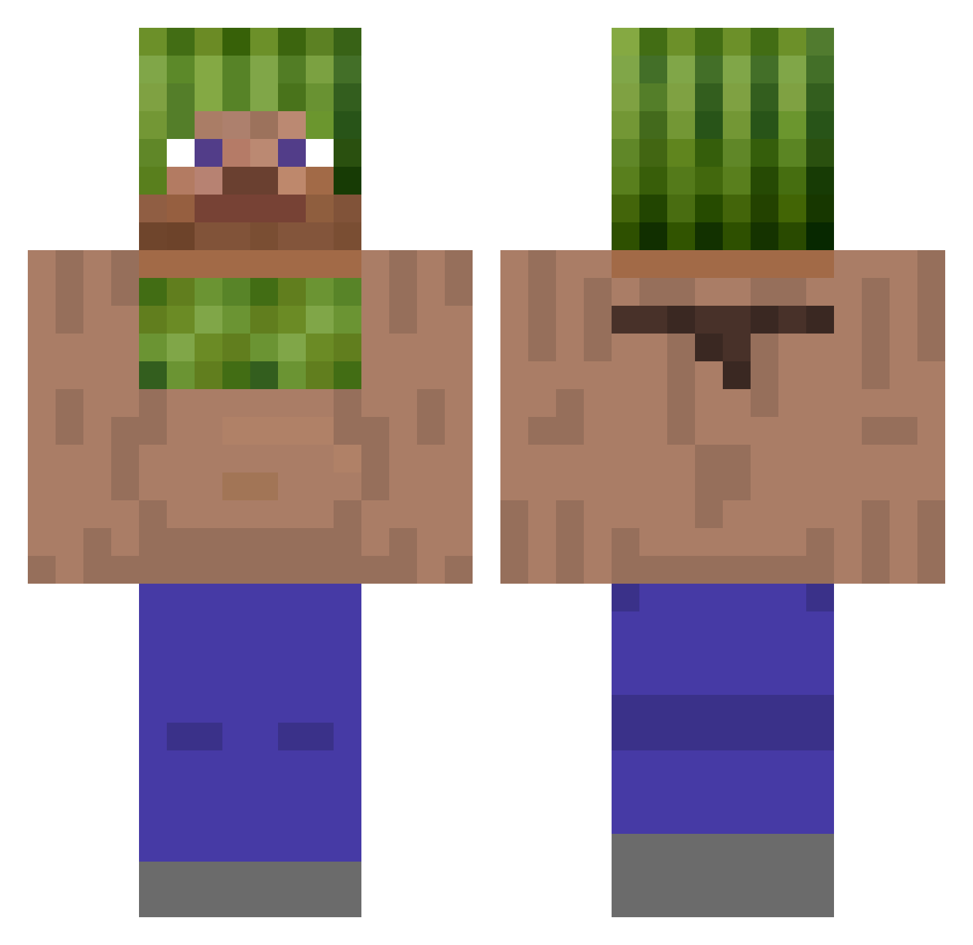 kpopstan69haha Minecraft skin, front and back view
