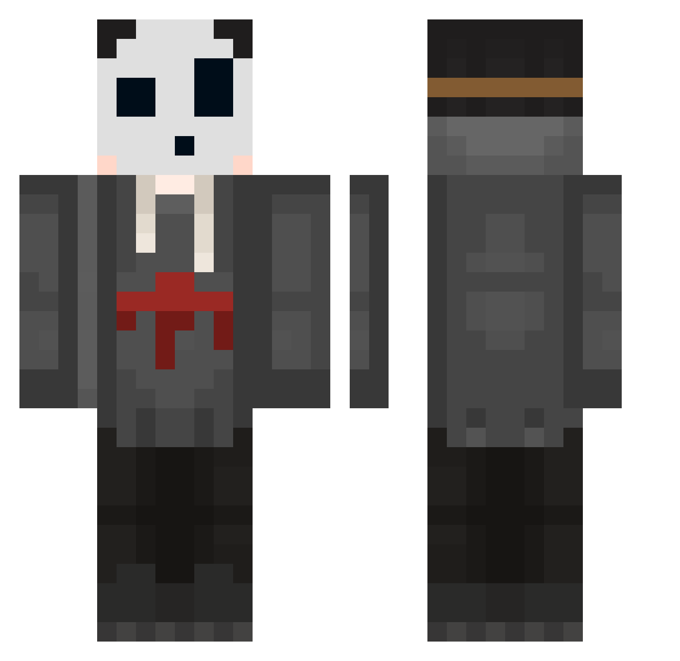 Frkyslmn_GLC Minecraft skin, front and back view