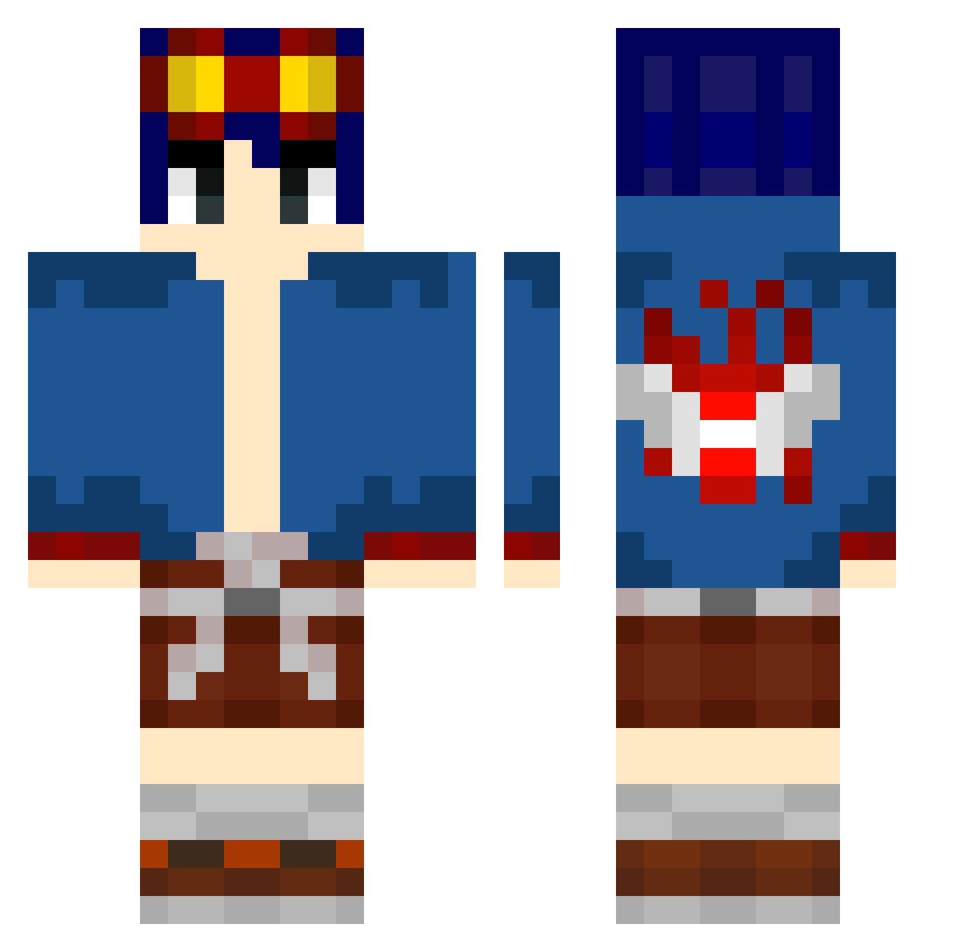 FranKOSKI_88 Minecraft skin, front and back view