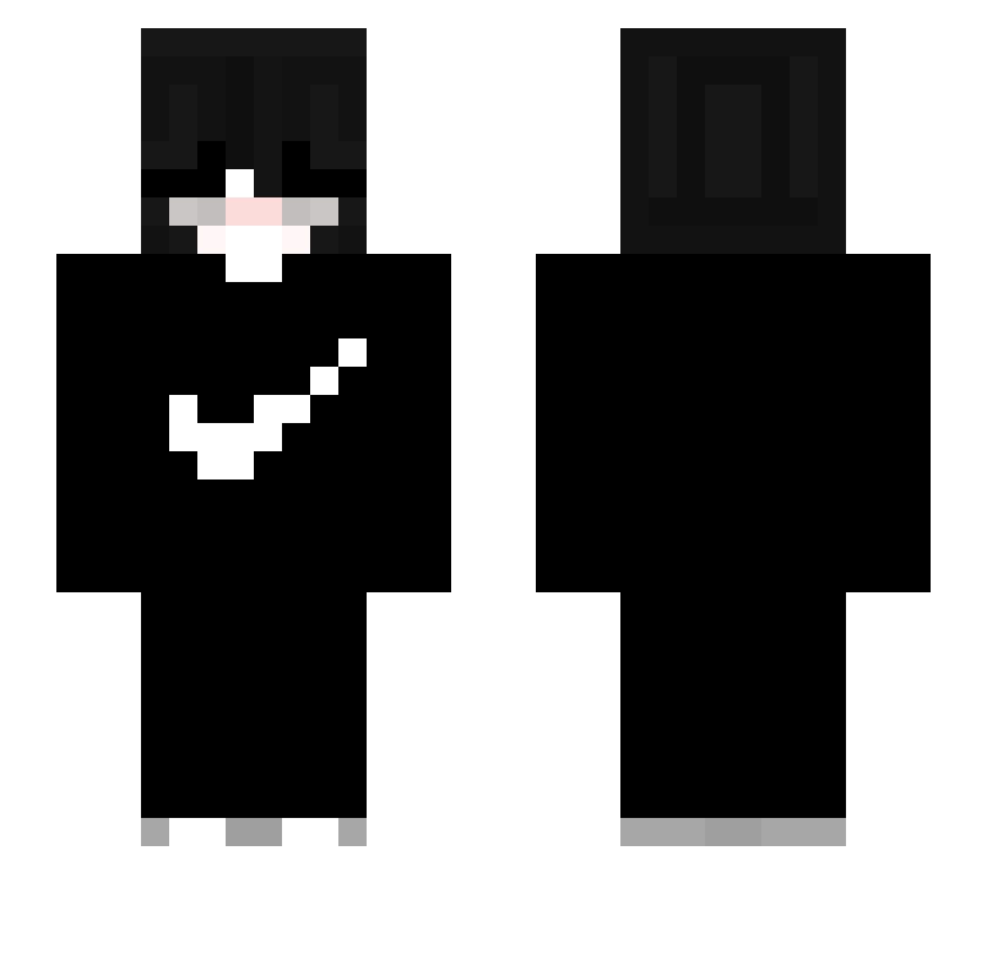 mnmnmnmnmnmnmnmn Minecraft skin, front and back view