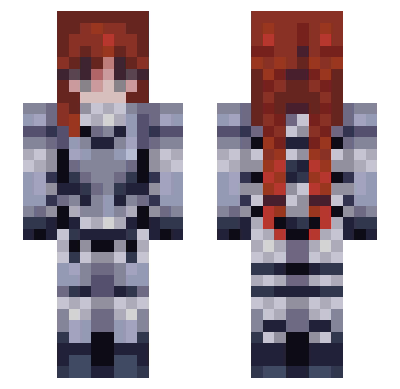 aprilmayjoon Minecraft skin, front and back view