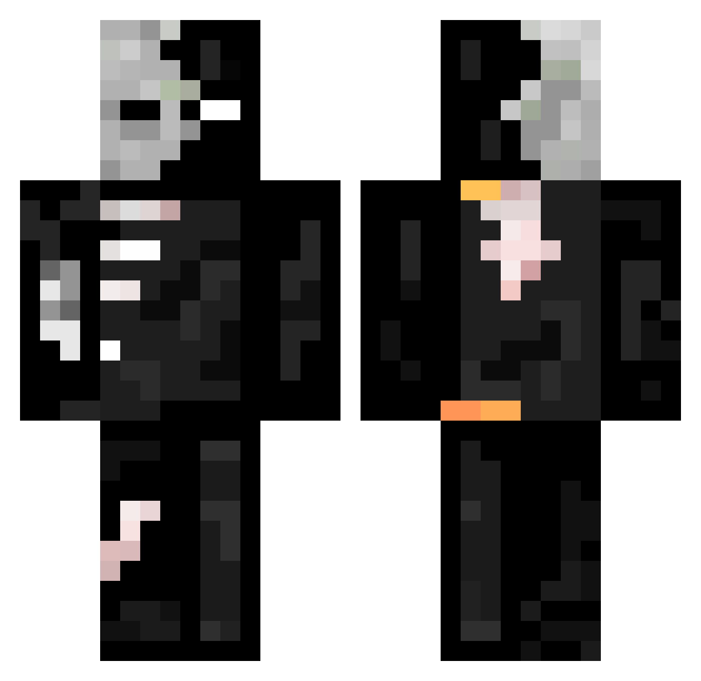 vava5892 Minecraft skin, front and back view