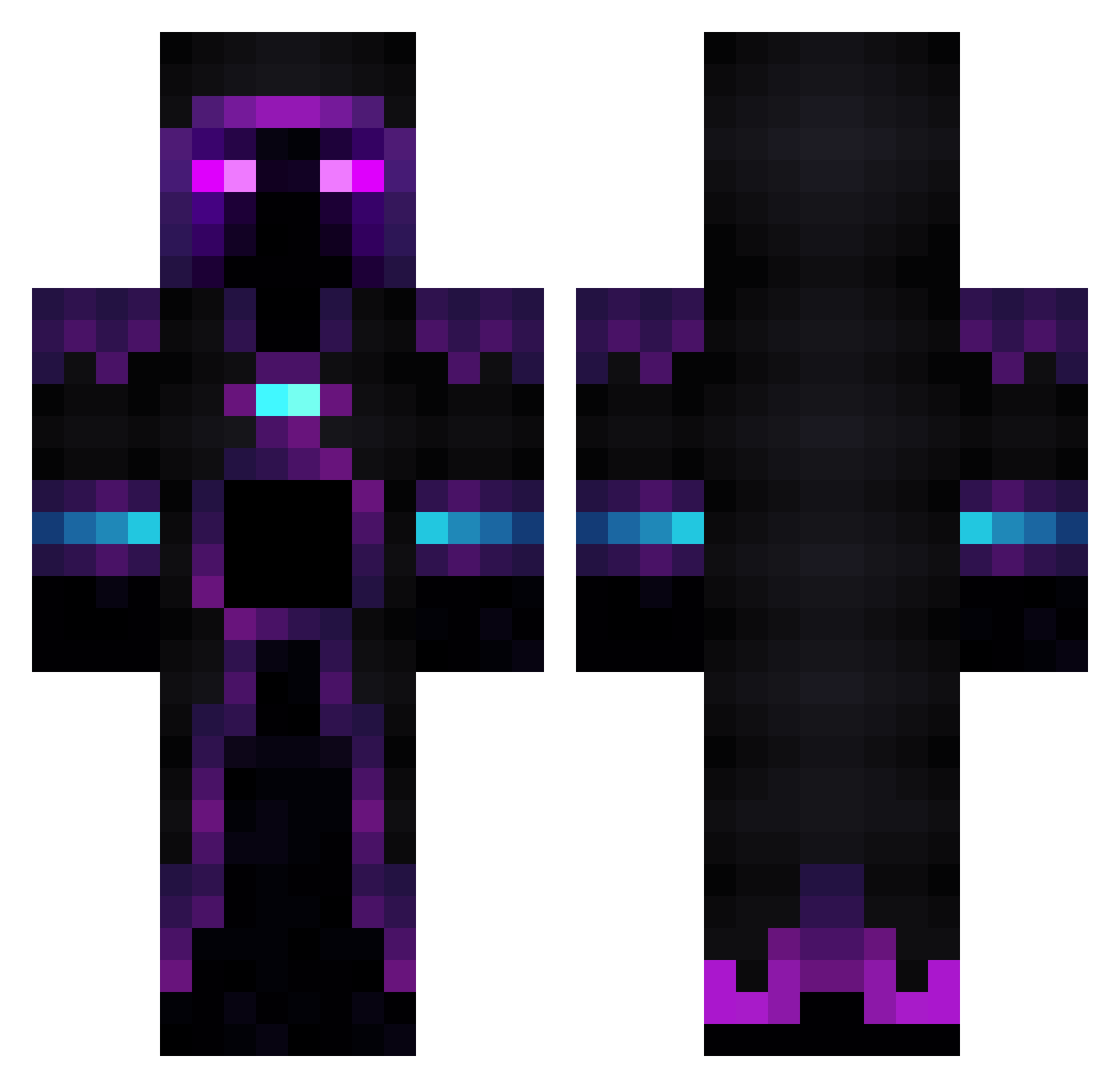 FacuMartinez27 Minecraft skin, front and back view