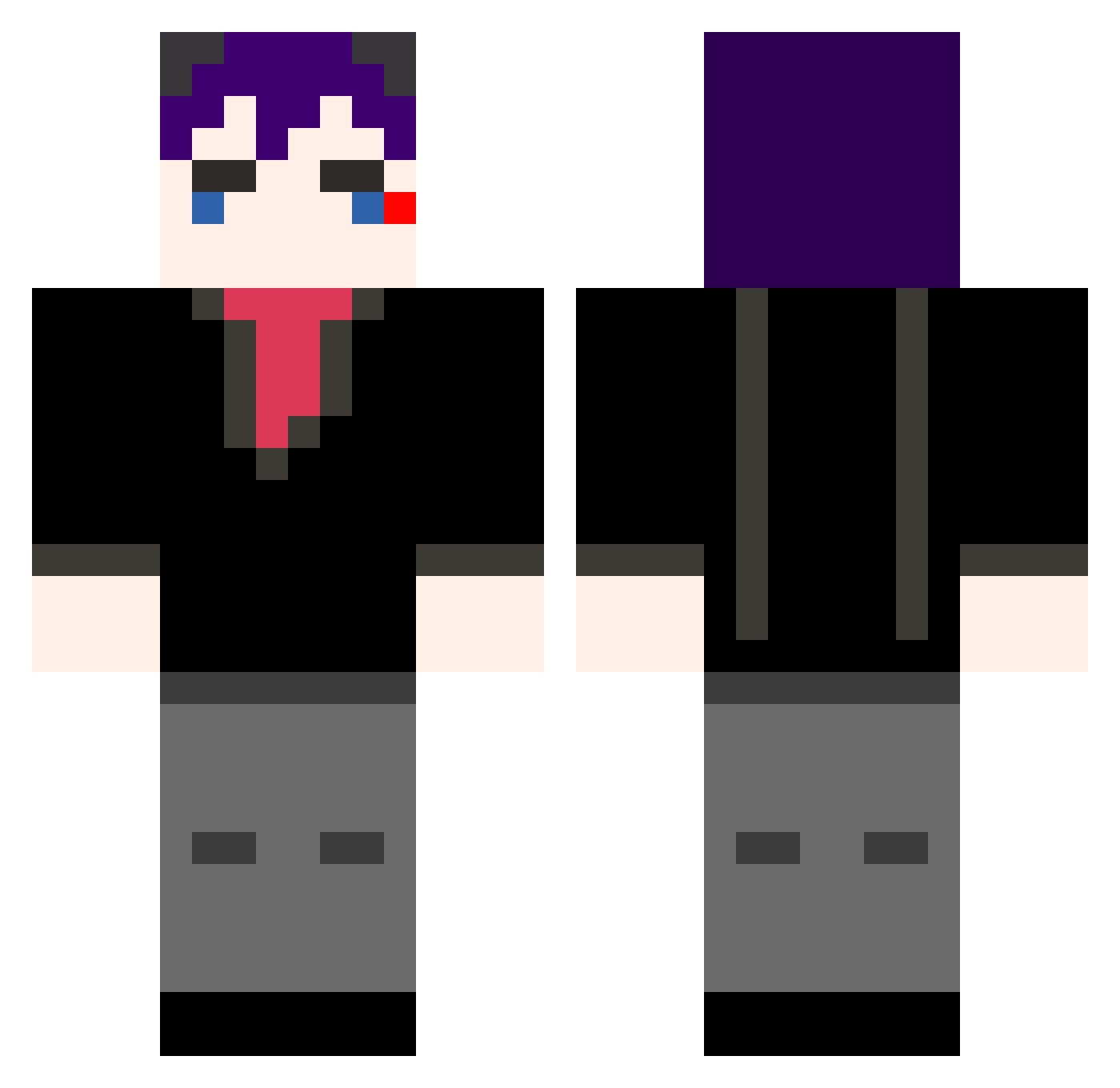 igrttes_kr Minecraft skin, front and back view