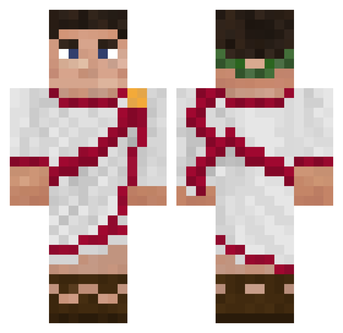 AdolfWolfberg Minecraft skin, front and back view