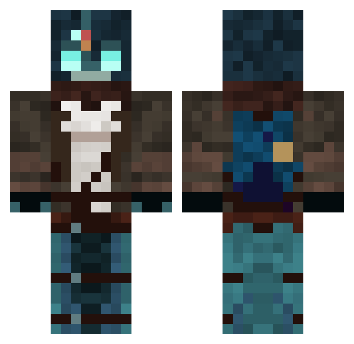 kittens4jc Minecraft skin, front and back view