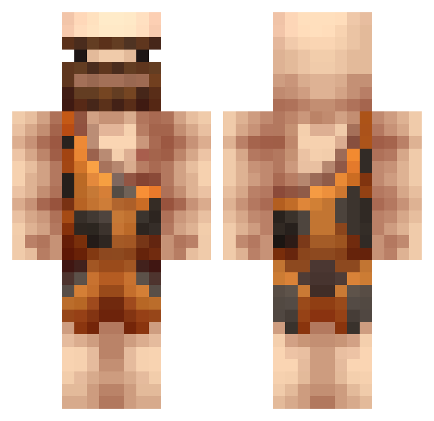 EpicStyleSwag Minecraft skin, front and back view