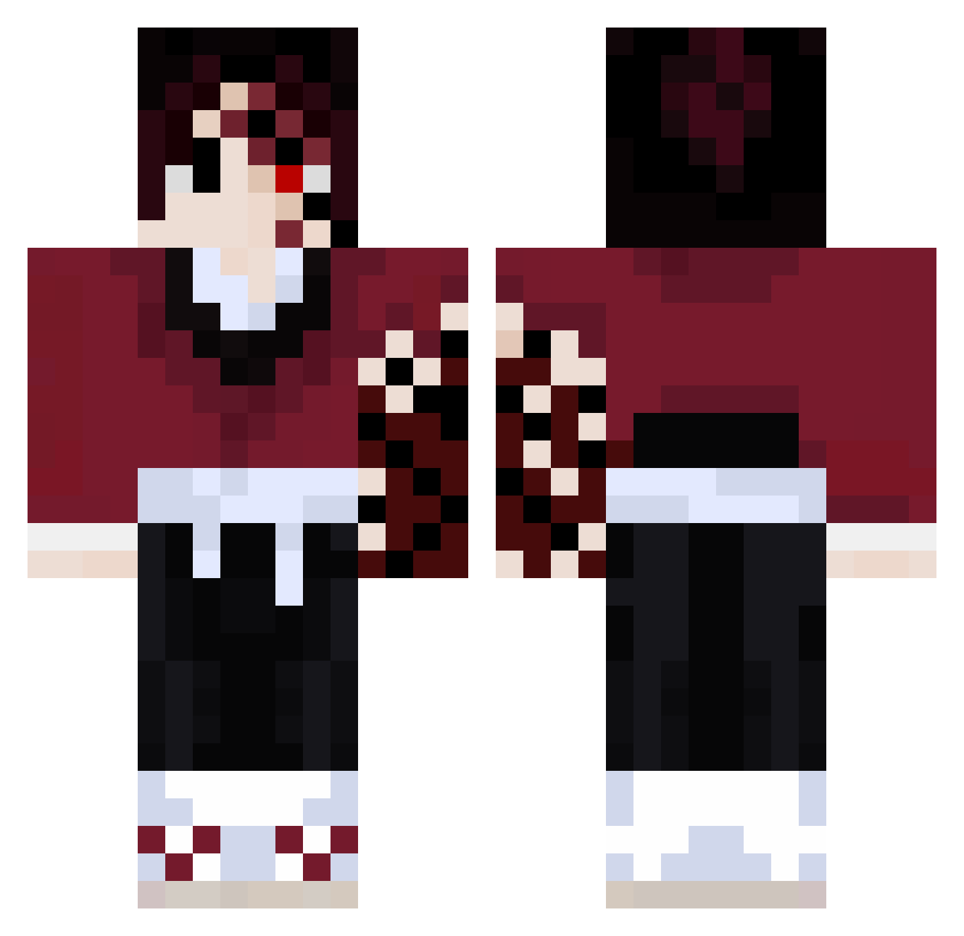 __Raion__ Minecraft skin, front and back view