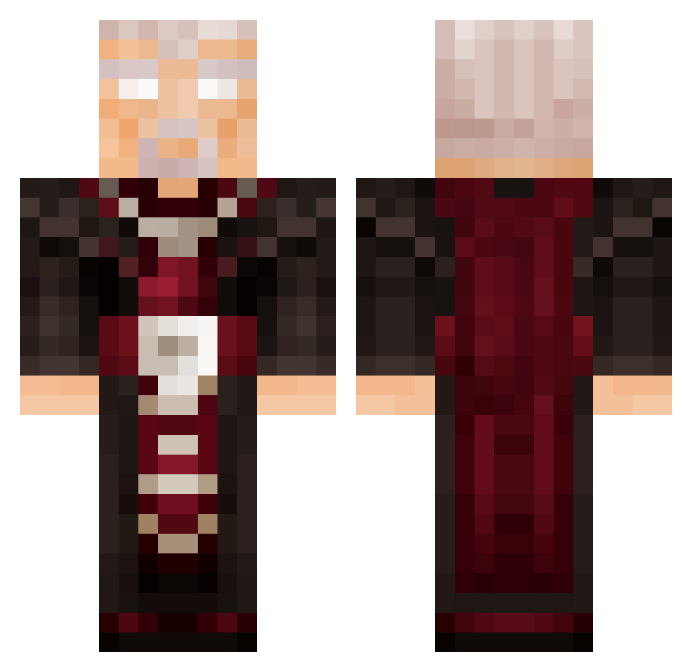 MartinCrasoocky9 Minecraft skin, front and back view
