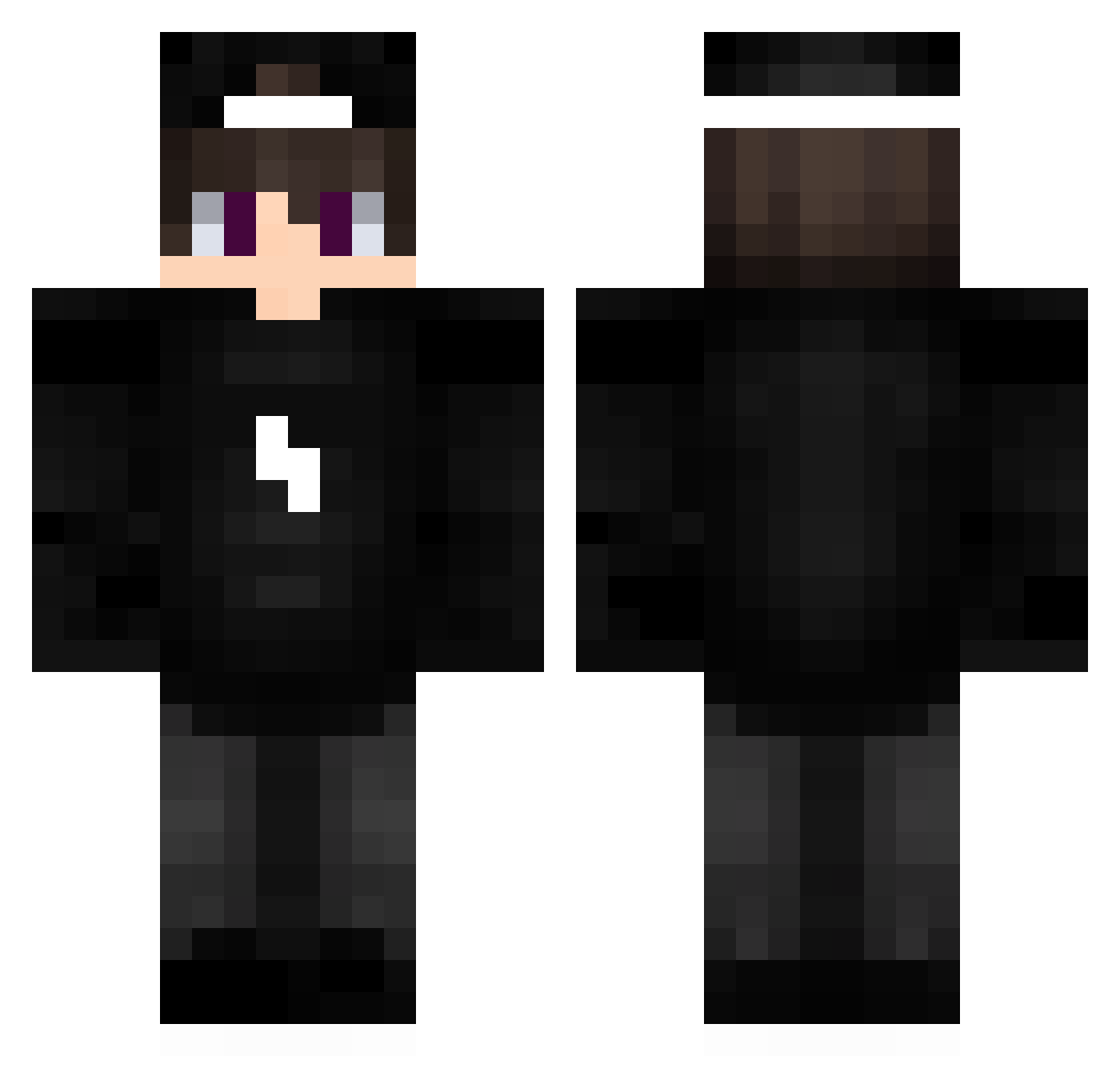 TRCPRO Minecraft skin, front and back view