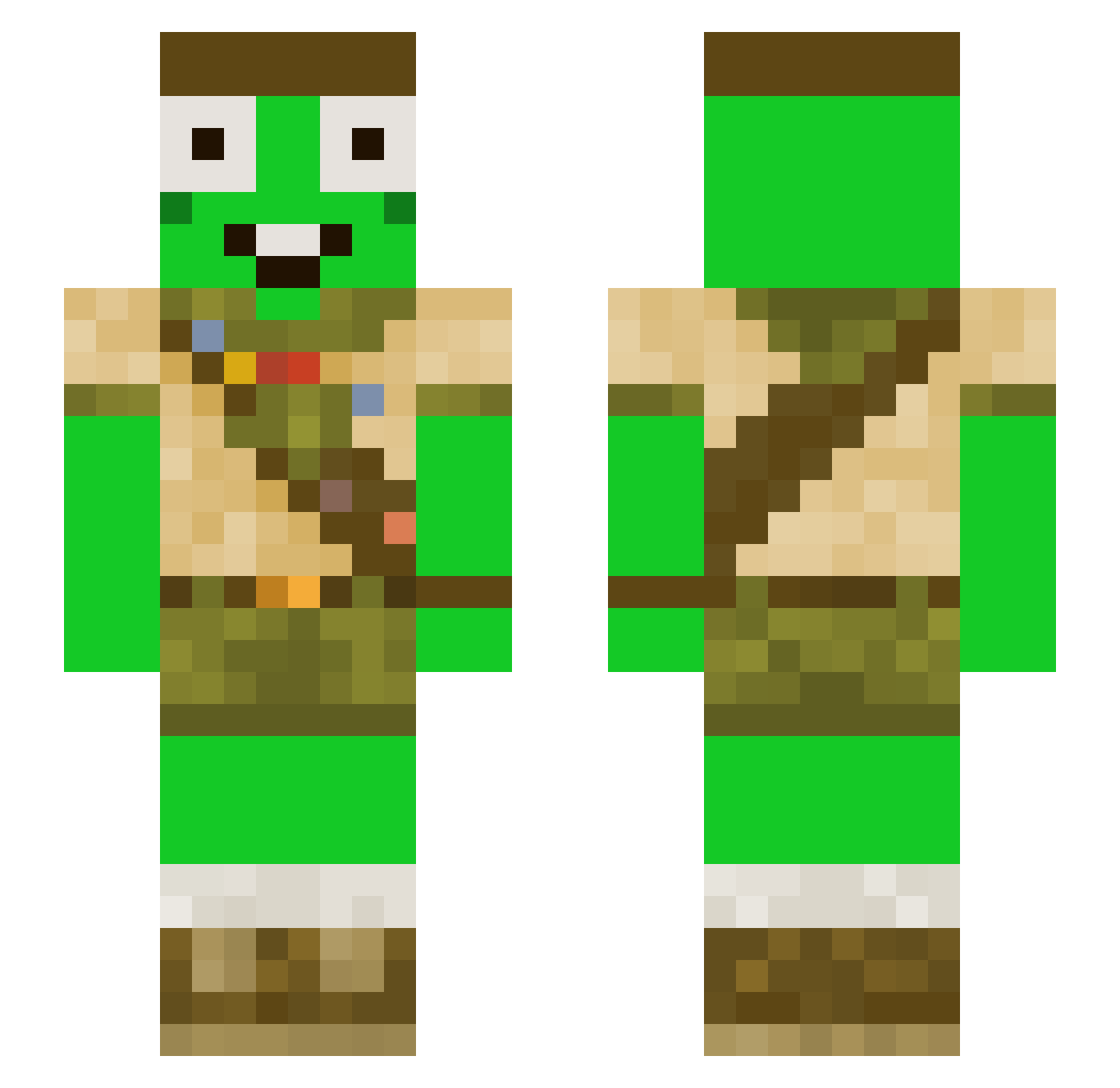 Danielmeister11 Minecraft skin, front and back view