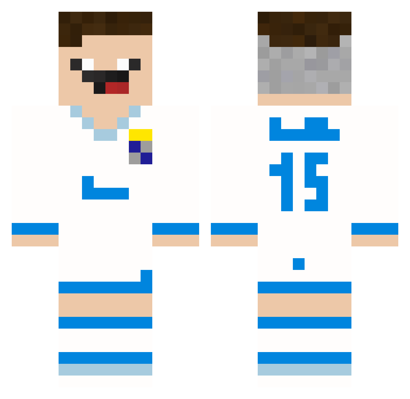 zytyn Minecraft skin, front and back view