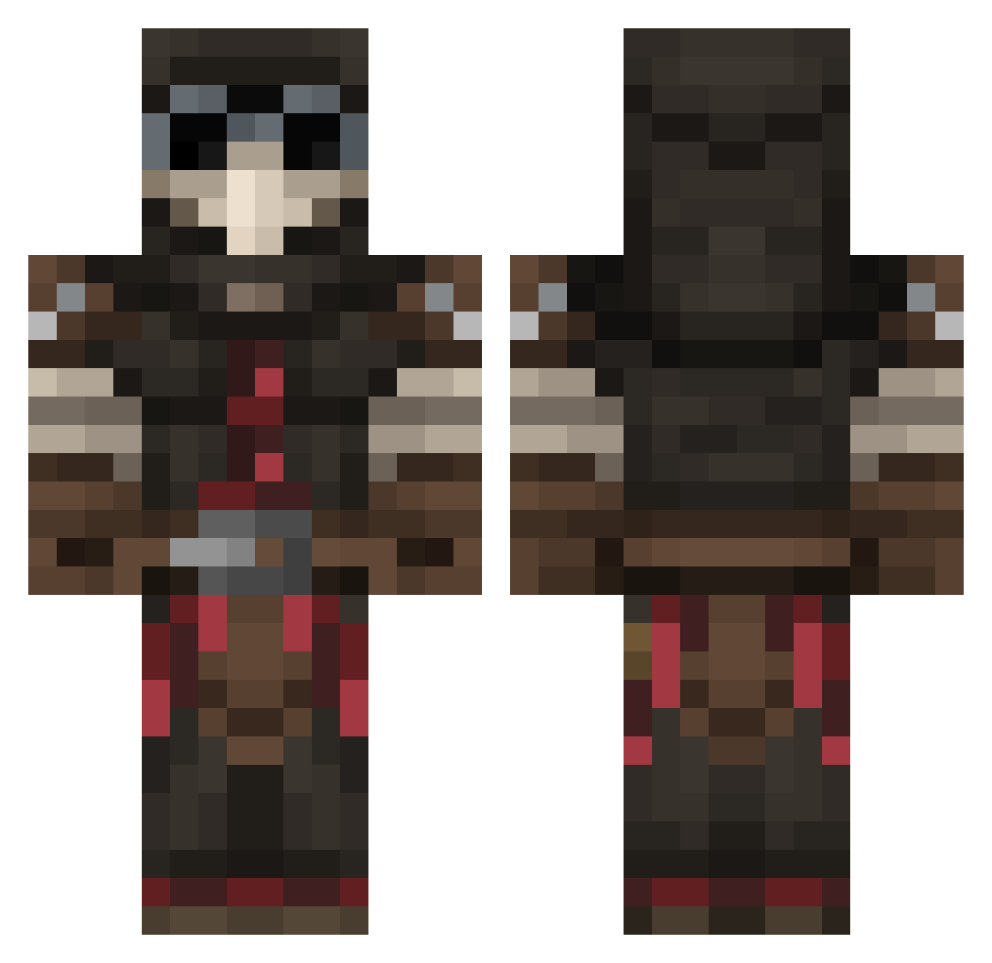 itsSchmiddi Minecraft skin, front and back view