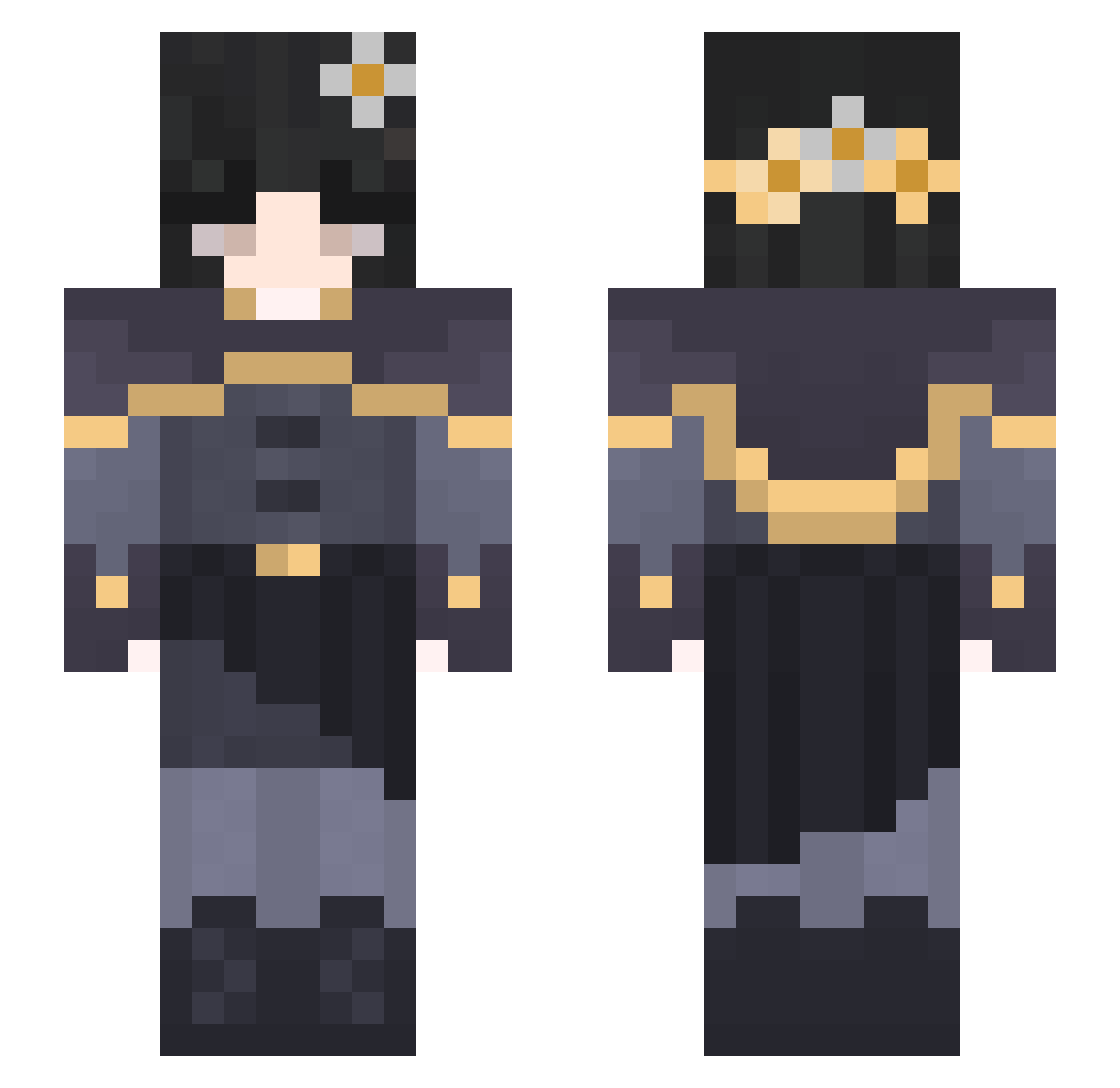 Myuuuu_ Minecraft skin, front and back view