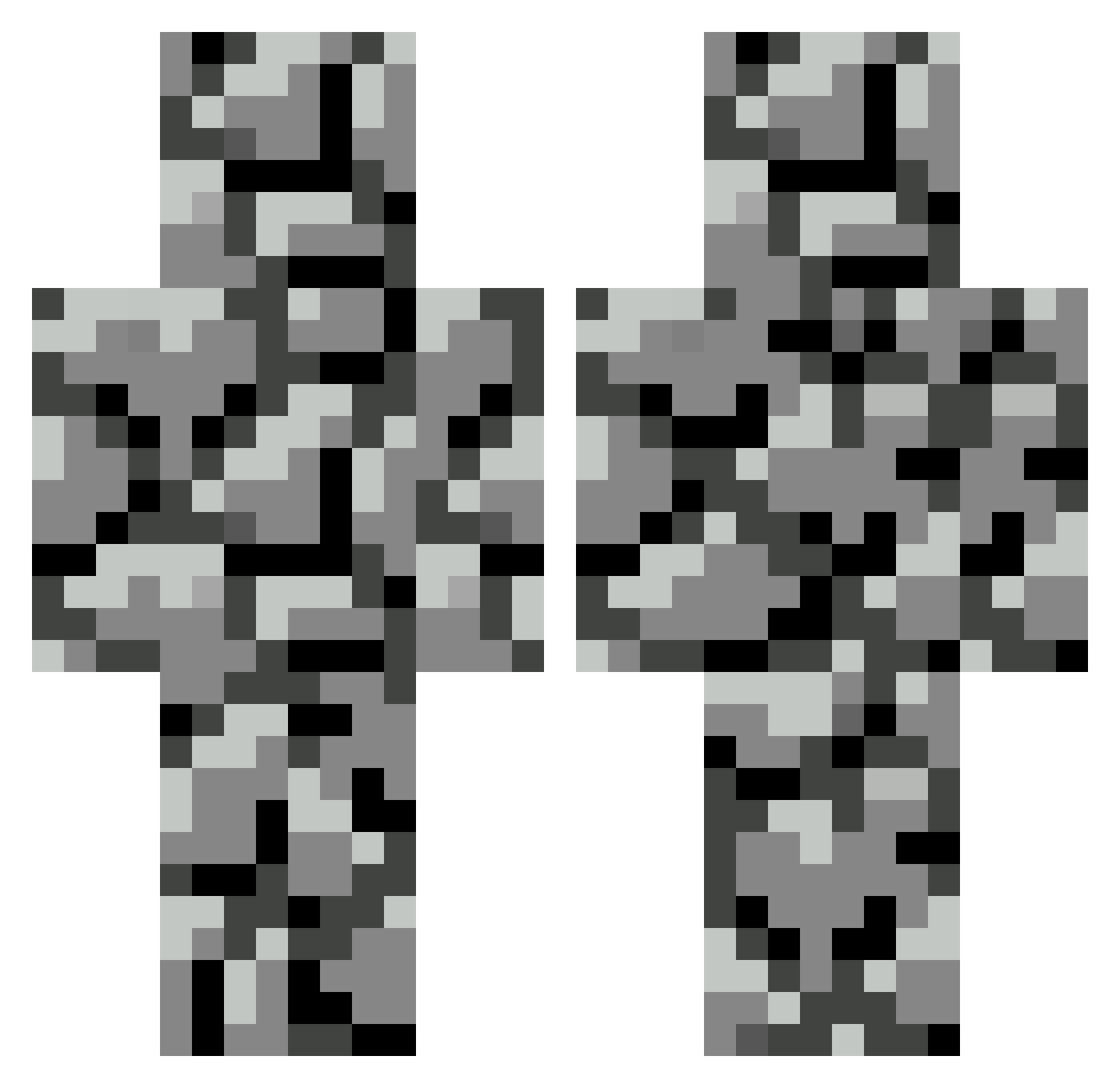 Marted Minecraft skin, front and back view