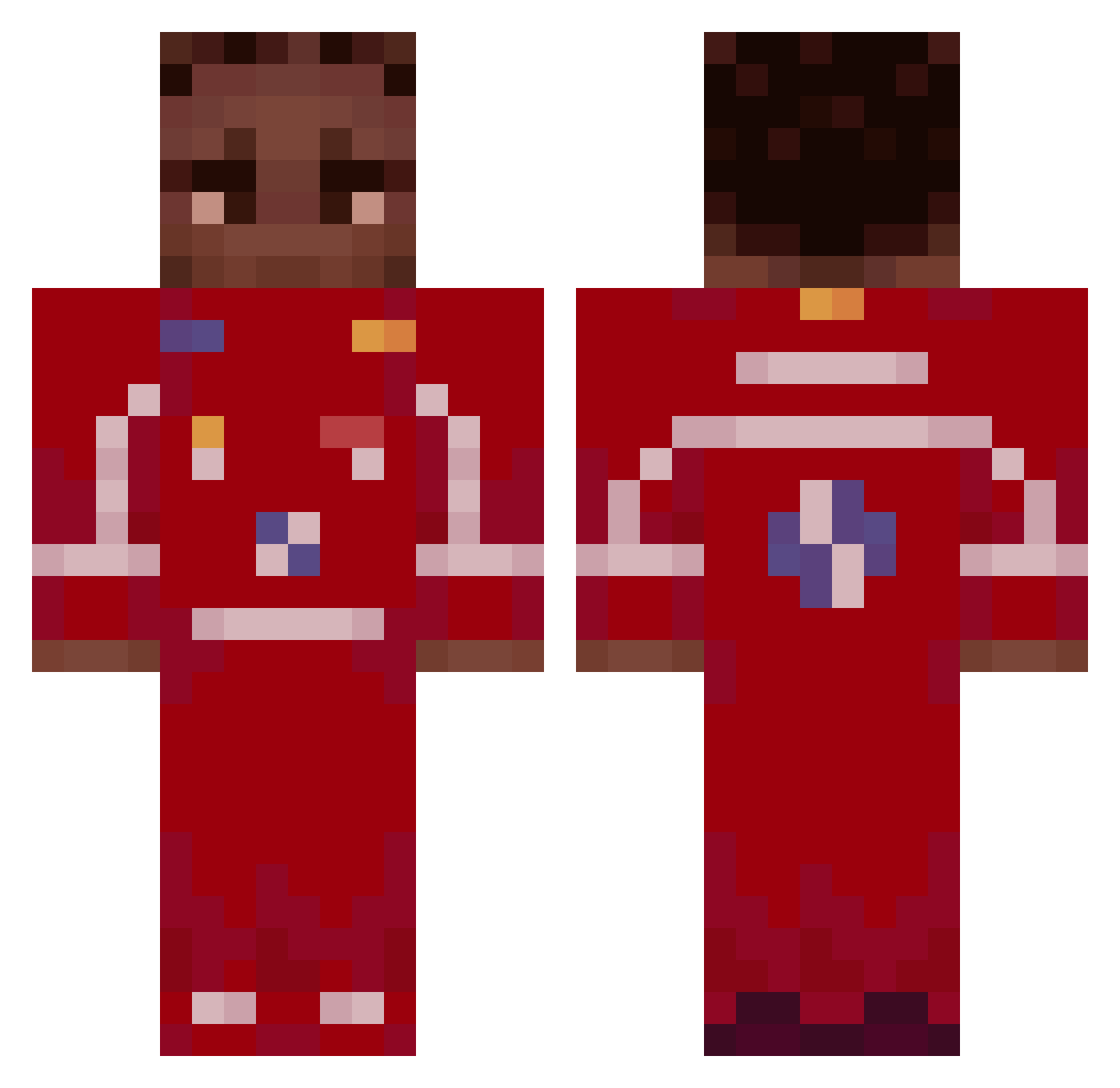 imcoreyy Minecraft skin, front and back view