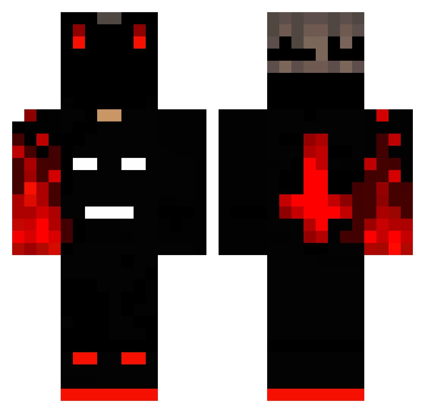 salma20 Minecraft skin, front and back view