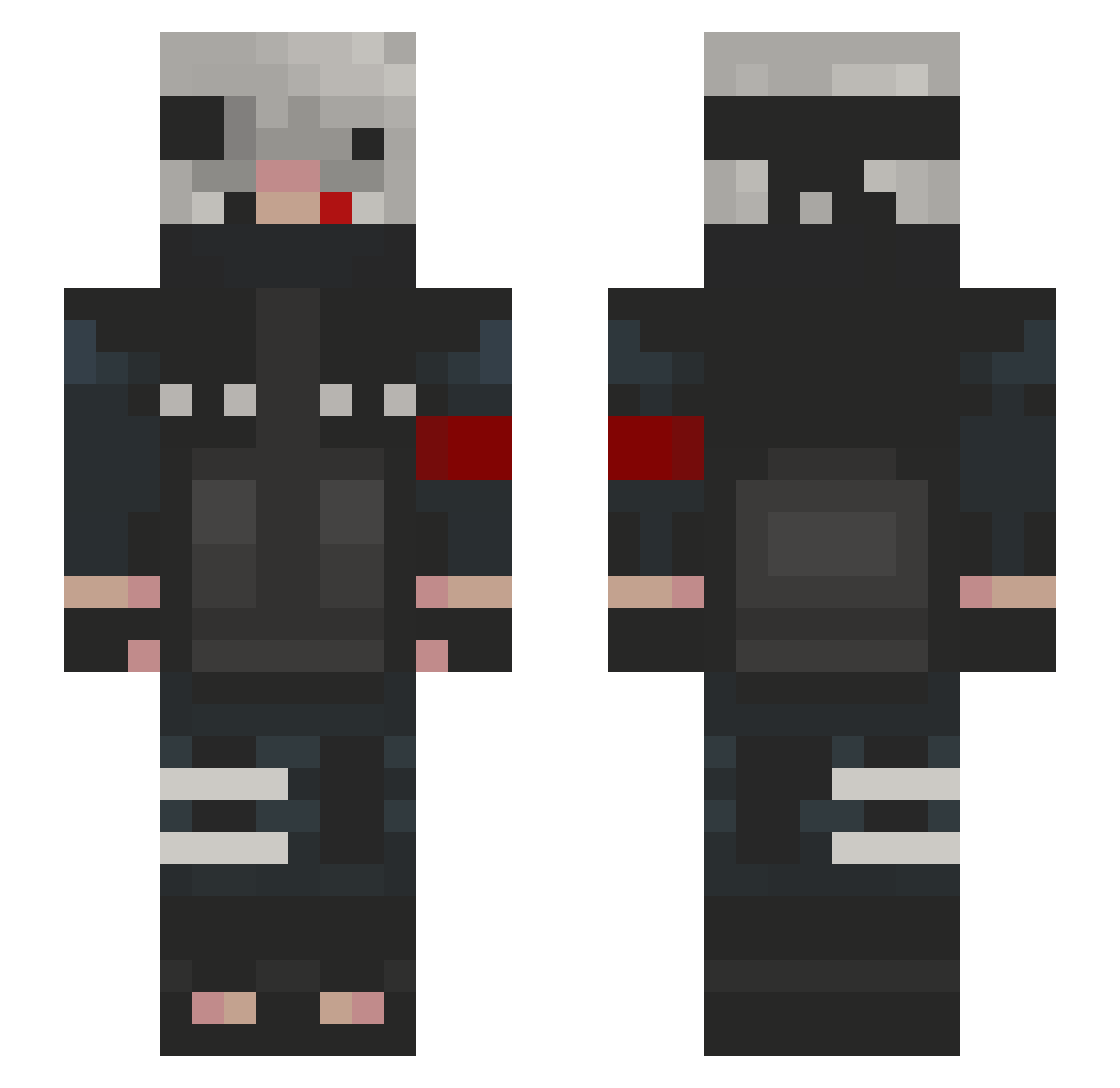 MeeSedap2000 Minecraft skin, front and back view