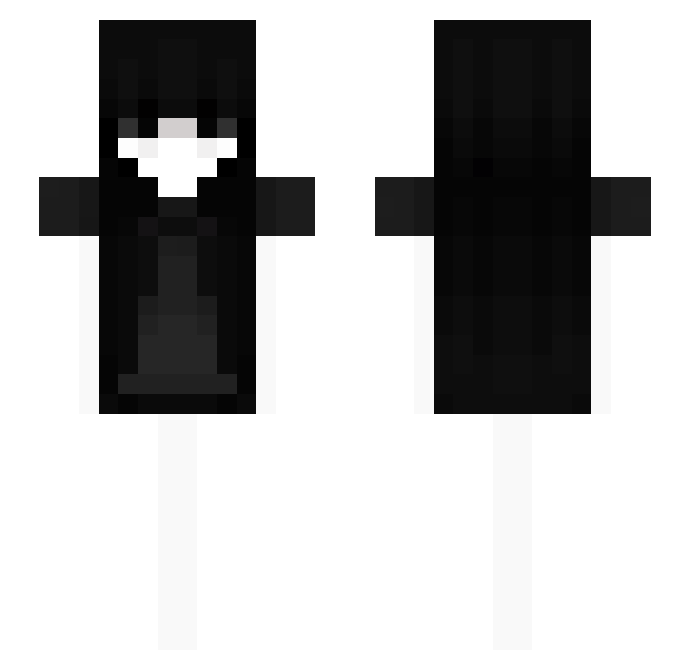 Tapirrru Minecraft skin, front and back view