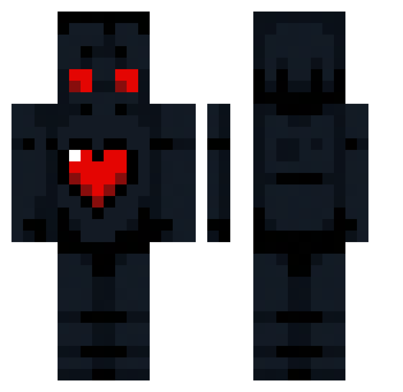 PetitBen123 Minecraft skin, front and back view